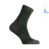 Носки компрессионные демисезон MidDry+ серо-зеленые