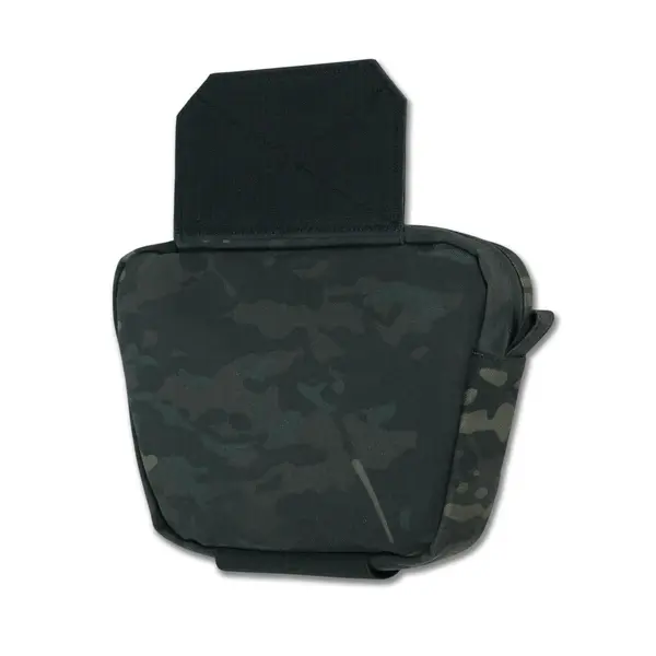 Сумка-напашник M Kiborg з балістичним пакетом 2 клас захисту PE Militex GU Сordura Black Multicam
