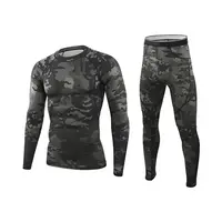 Комплект термобілизни ESDY Tactical Thermal Чорний Мультикам