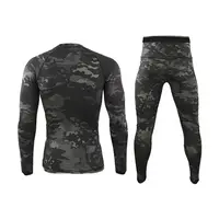Комплект термобілизни ESDY Tactical Thermal Чорний Мультикам