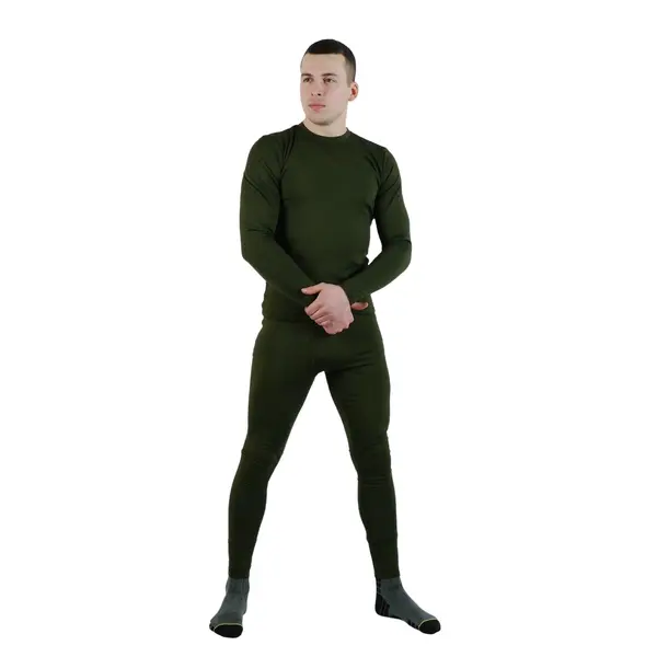 Комплект термобілизни на флісі олива