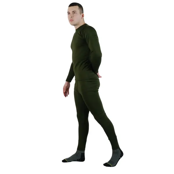 Комплект термобілизни на флісі олива