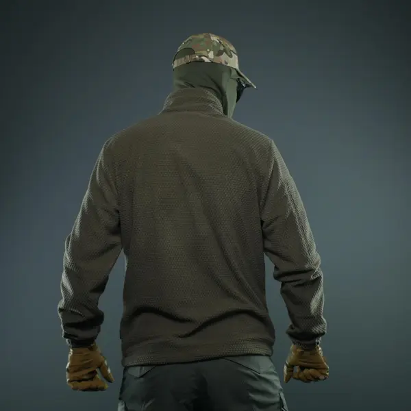 Militex Windblock Tactical Khaki fleece jacket mod. 5 Militex Windblock Tactical Khaki fleece jacket mod. 5