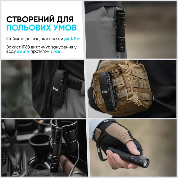 Ліхтар Wuben C3, чорний