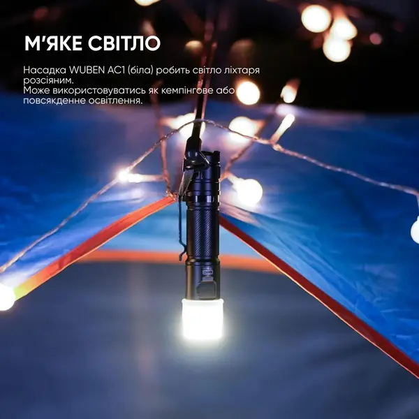 Розсіювач Wuben AC1 3-кольоровий (C3/L50/E12R)