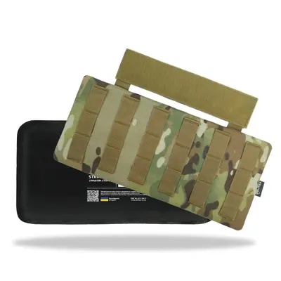 Захист попереку Kiborg з балістичним пакетом 2 клас захисту Militex Multicam