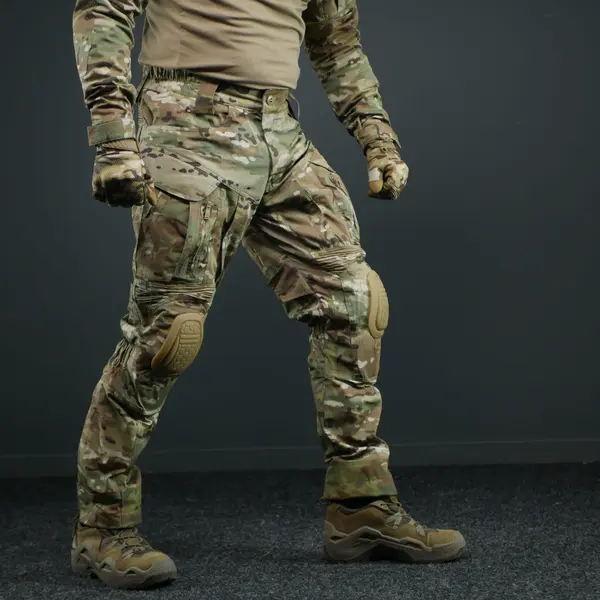 Тактичні бойові штани з наколінниками G4 Мультикам