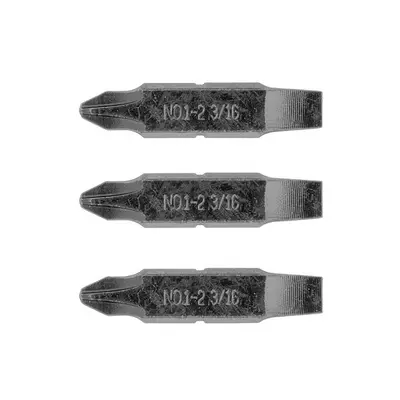 НАБОР LEATHERMAN ИЗ ТРЕХ ДВУСТОРОННИХ БИТ: ОТВЕРТКА №1-№2 КРЕСТОВАЯ PHILIPS И ПЛОСКАЯ 3/16"