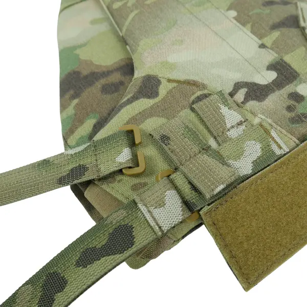 Захист паху (напашник) потрійний з балістичним пакетом 2 клас захисту Militex cordura USA Multicam