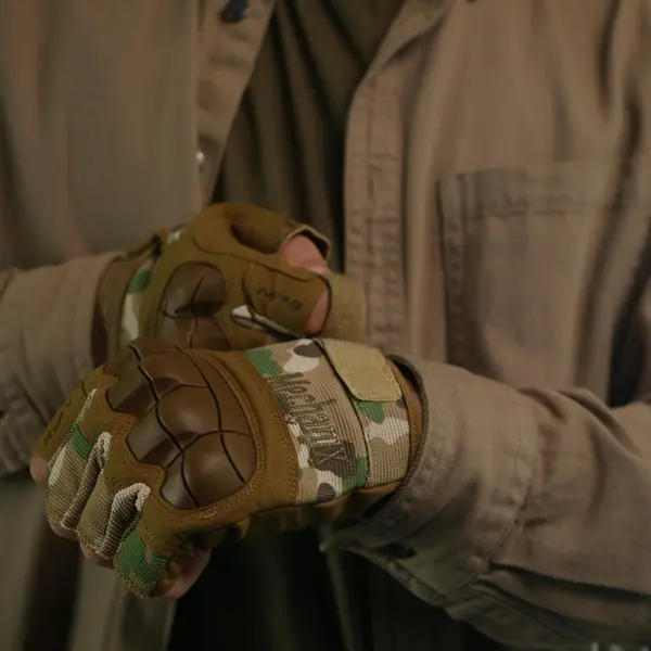 Рукавиці тактичні безпалі Mechanix Multicam
