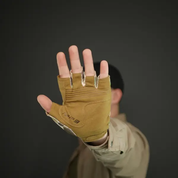 Рукавиці тактичні безпалі Mechanix Multicam