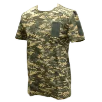 Футболка тактическая с 3 велкро кулир пиксель зелёный XXL