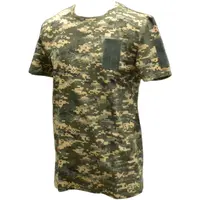 Футболка тактическая с 3 велкро кулир пиксель зелёный 3XL