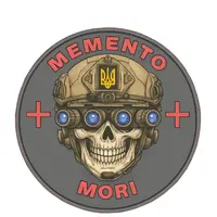 Магніт-Шеврон Memento mori 16,5*16,5 см сувенір на холодильник
