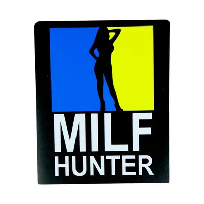 Магніт-Шеврон квадрат Milf Hunter 13,5*16,5 см сувенір на холодильник