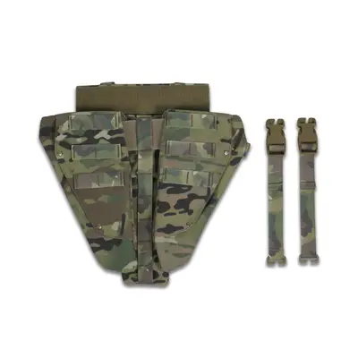 Захист паху (напашник) потрійний Kiborg з балістичним пакетом 2 клас захисту Militex Multicam