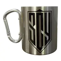 Кружка сталева з карабіном 300 мл сублімація ЗСУ