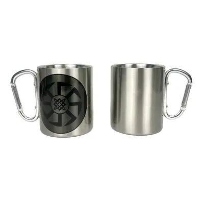 Кружка сталева з карабіном 300 мл сублімація Коловрат із Зіркою Русі