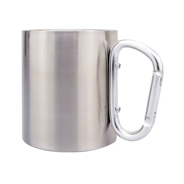 Кружка сталева з карабіном 300 мл сублімація Рунічний компас