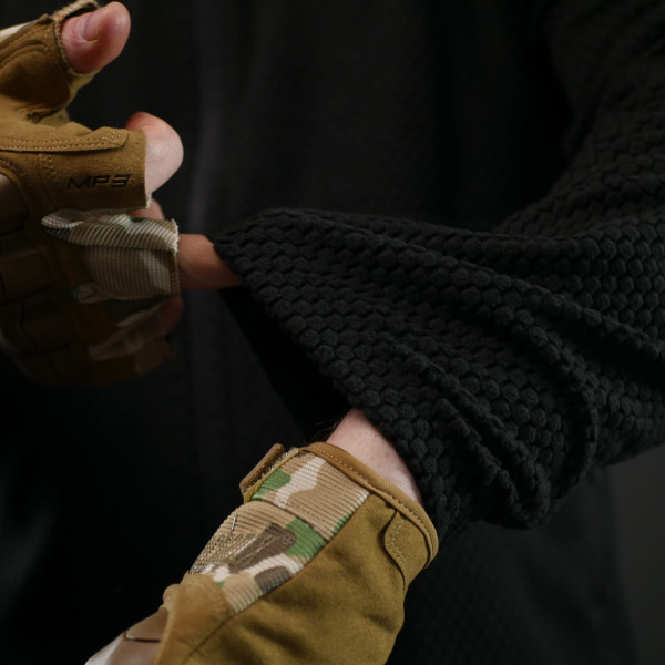 Флисовая кофта Militex Windblock Tactical Black mod. 6