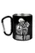 Кружка сталева з карабіном 300 мл Amor Fati сублімація з принтом чорна