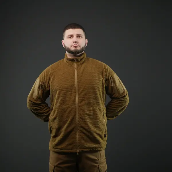 Флисовая кофта Militex Windblock Tactical Coyote mod. 6