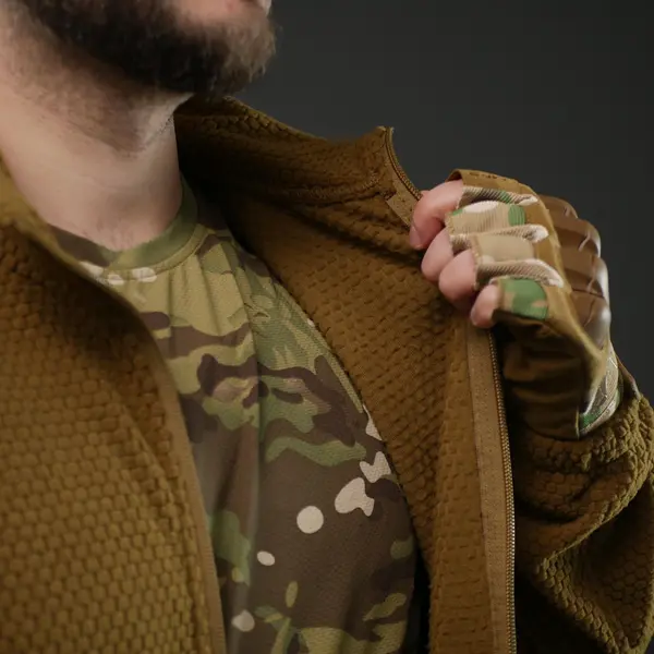 Флисовая кофта Militex Windblock Tactical Coyote mod. 6