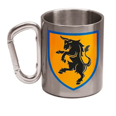 Кружка металева зі срібним карабіном 43 окрема артилерійська бригада