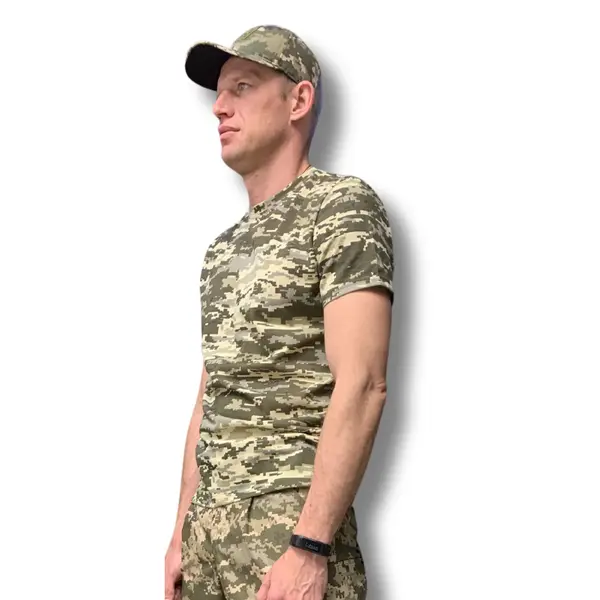 Футболка тактическая кулир пиксель зелёный 3XL (54)