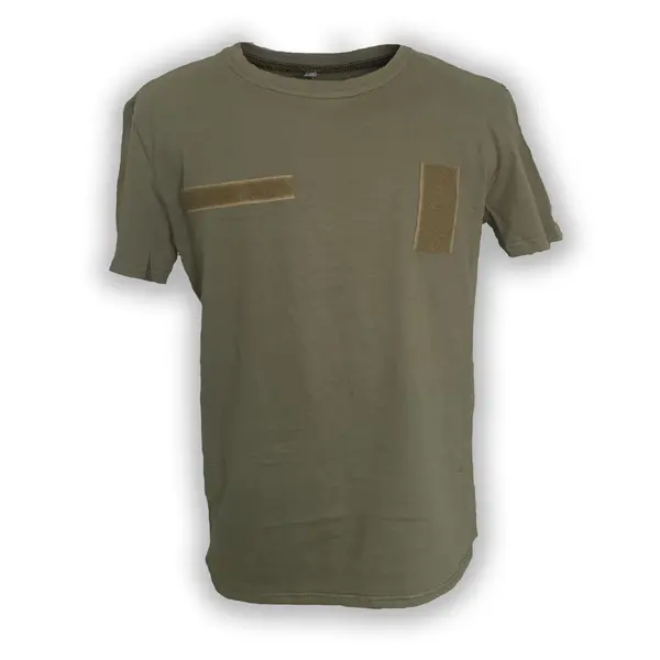 Футболка тактическая с 4 велкро кулир хаки XL (50)