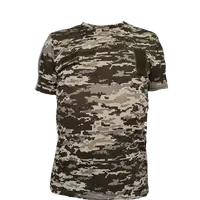 Футболка тактическая с 4 велкро кулир пиксель зелёный S