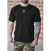 Тактическая футболка с 3 велкро кулир чёрная 2XL (52)