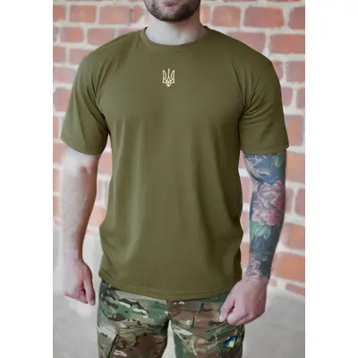 Тактична футболка з 3 велкро кулір хакі5XL (58)