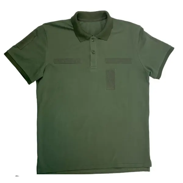 Футболка поло тактическое с 4 велкро лакоста хаки 4XL (56)