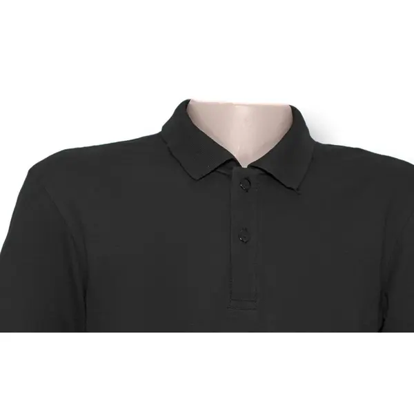 Футболка поло лакоста чёрная 2XL (52)