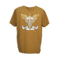 Футболка с принтом ДШВ всегда первые койот кулир S