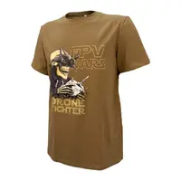 Футболка з принтом FPV WARS кулір койот XL (50)