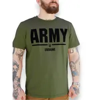Футболка с принтом ARMY кулир хаки XL (50)