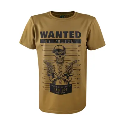 Футболка з принтом Wanted Bad Boy кулір шовкографія койот 2XL (52)