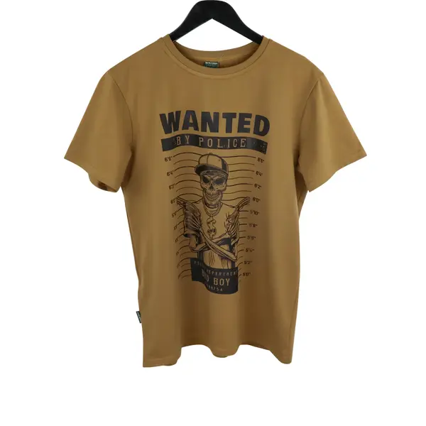 Футболка з принтом Wanted Bad Boy кулір шовкографія койот 5XL (58)