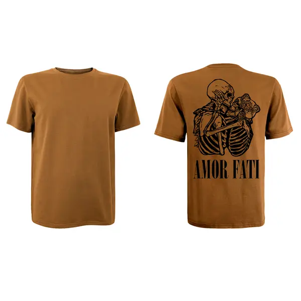 Футболка з принтом Amor Fati кулір шовкографія койот 2XL (52)