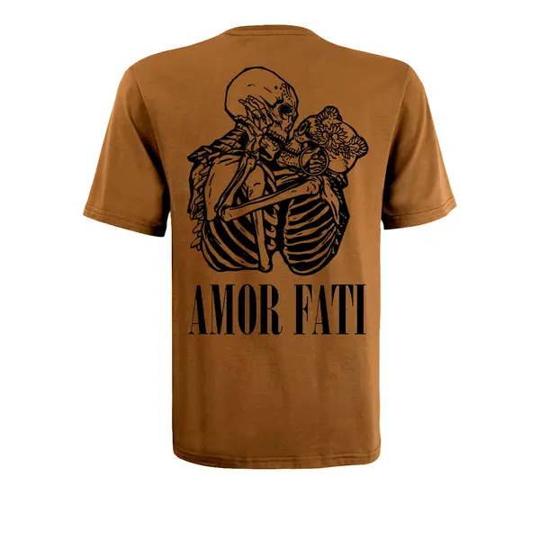 Футболка з принтом Amor Fati кулір шовкографія койот 2XL (52)