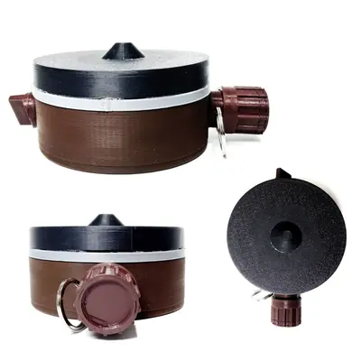 Компактний макет міни-пастки розвантажувальної дії МС-3 (11,2×5,7 см, 200 г, філамент, Україна)