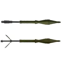 Большой разборный макет кумулятивного выстрела для РПГ-7 (85×85×950 мм, 470 г, хаки, филамент, Украина)