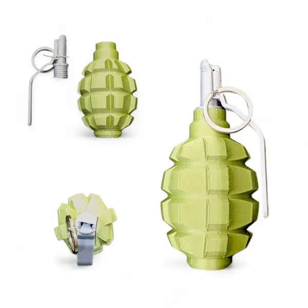 Легкий навчальний макет ручної осколкової гранати Ф-1 (11,5×5,5 см, 90 г, філамент, Україна)