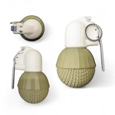 Реалістичний макет оборонної ударно-дистанційної гранати РГО (натуральна величина, філамент, Україна)