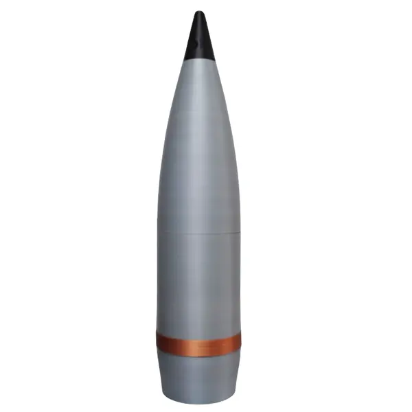 Мощный макет осколочно-фугасного артиллерийского снаряда 155 мм (70×15 см, 1310 г, филамент, Украина)