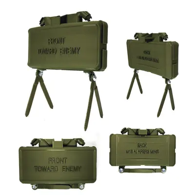 Відомий макет протипіхотної міни M18A1 «Клеймор» (21,65×8,3×3,3 см, 335 г, хакі, філамент, Україна)