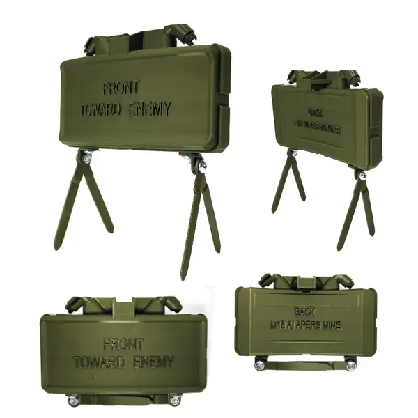 Відомий макет протипіхотної міни M18A1 «Клеймор» (21,65×8,3×3,3 см, 335 г, хакі, філамент, Україна)