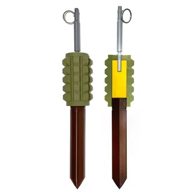 Макет протипіхотної натяжної міни ПОМЗ-2М у розрізі (13×6 см, 160 г, філамент, Україна)